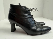 Vintage Diego Della Valle Shoes Womens Size 6.5 Leather Lace Up Heel Italy 90s