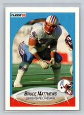 Bruce Matthews 1990 Fleer #131