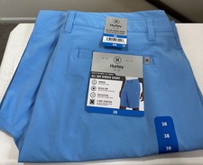 Hurley All Day Hybrid Shorts Mens 38 Blue Quick Dry 20 Inseam - NWT Wet/Dry