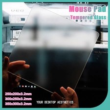 Tempered Glass Mouse Pad Luxurious Smooth Game Mousepad for Office Desk FPS
