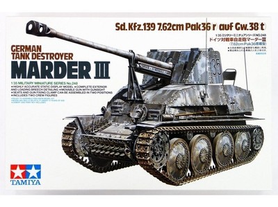 Tamiya - Deutscher Jagdpanzer Marder III Sd.Kfz.139 7,62Cm Pak36(R) Auf Gw.38(T