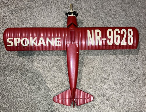 VTG WINGS OF TEXACO "SPOKANE SUN-GOD" 1929 BUHL CA-6 SESQUILANE METAL COIN BANK