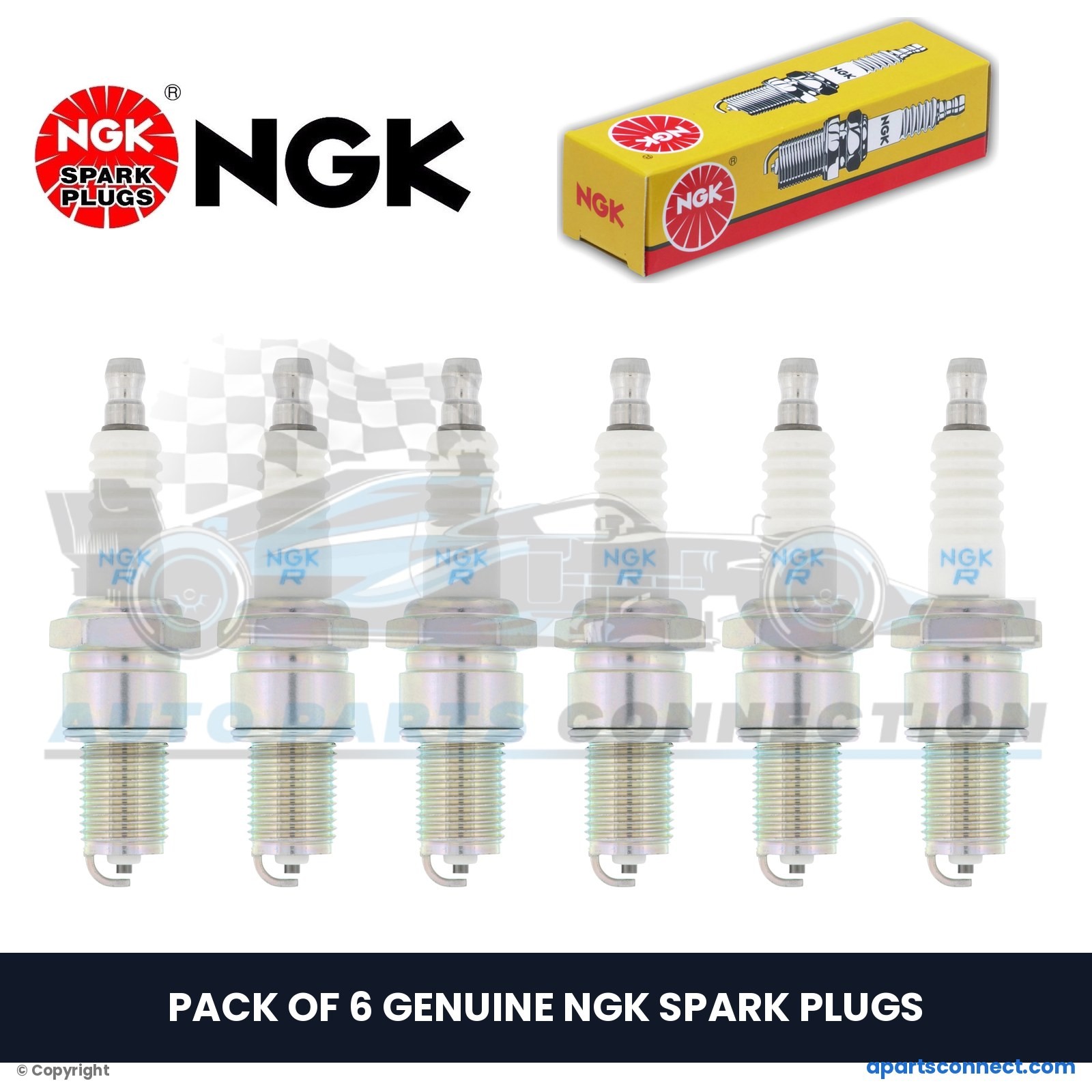 1968-1971 BMW 2.5L I6 2500 NGK SPARK PLUGS