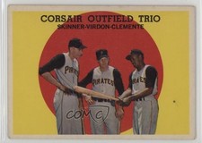 1959 Topps High # Bob Skinner Bill Virdon Roberto Clemente #543 HOF 1t8f