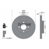 2X Bremsscheibe Vorne FüR Renault Clio B7 BH KH 12 Bis 26 Textar K9K872 K9K638