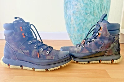 Botas de Senderista Cole Haan ZERØGRAND Camufladas 2019 De Colección Raras Nuevas Talla 10 Hombres - Imagen 1 de 4