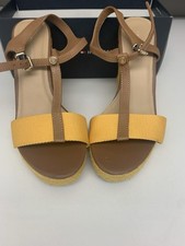 Tommy Hilfiger Mujer Kali Alpargata Cuña Sandalia Negra 8M Plataforma Punta Abierta