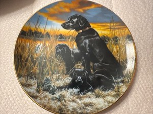 Labrador Retrievers Plate By Hamilton Collection