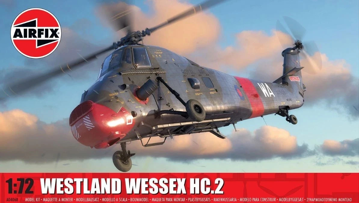 Airfix Westland Wessex HC.2. 1-72 Scale, Plastic Model Helicopter Kit.