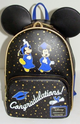 Disney Mickey & Minnie Graduation Mini Backpack (new) Disney Loungefly Mini Backpack - Mickey and Minnie  main image 3