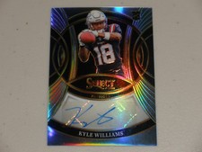2025 Panini Select Silver Prizm Autograph Auto #KWS Kyle Williams Rookie RC