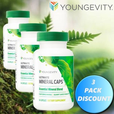 Youngevity Dr. Wallach Ultimate Mineral Caps  - 64 Capsules  (3 Pack)