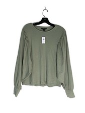 NWT Banana Republic Sage Green Ballon Volume Sleeve Blouse Medium Rt 60