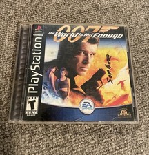 007 The World Is Not Enough PS1 Black Label Playstation Complete Tested Working