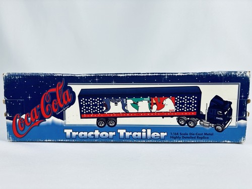 ERTL Coca-Cola 1:64 Tractor Trailer Truck Christmas Polar Bear Die Cast 1996 - Picture 4 of 11