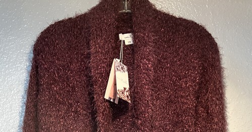 NWT Mulberry Size Medium Woman Cardigan Simply Noelle - Picture 3 of 10