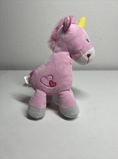 Okie Dokie Pink UNICORN 9" Rattle Plush Toy