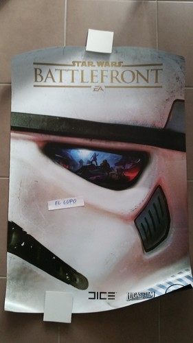 POSTER STAR WARS BATTLEFRONT NEUF 90 X 60 CM RECTO VERSO EDITION LIMITEE - Imagen 2 de 2