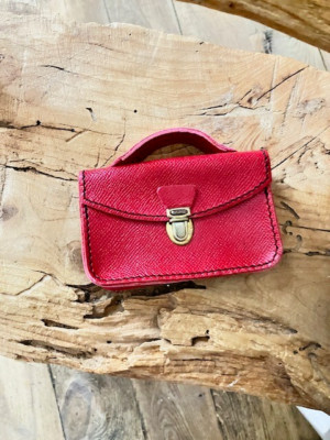 ANCIEN CARTABLE SACOCHE Serviette Cuir Marron De Marque Le Tanneur EUR
