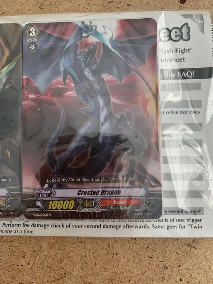 CardFight Vanguard Promo Demo Decks - Stardrive And Crested Dragons W/ Rules - Image 3 of 4
