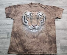 The Mountain Lion Brown Tie Dye Shirt Mens 3XL Jeremy Paul Made In USA