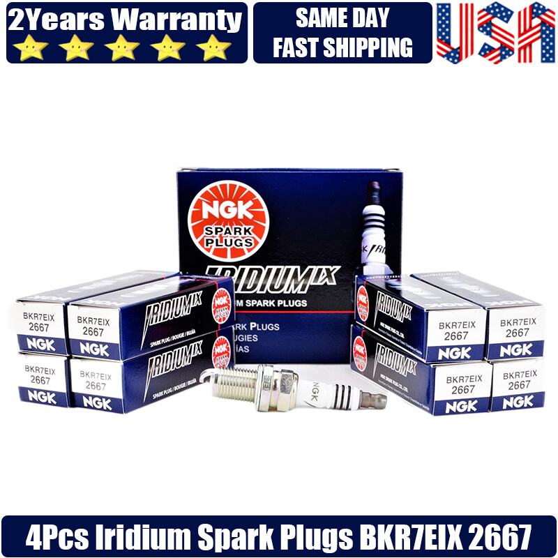 4X BKR7EIX 2667 NGK Iridium IX Spark Plugs Engine Ignition Replacement US Fast