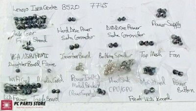 Lenovo IdeaCentre B520 7745 All-In-One Complete Screw Set Genuine Screws