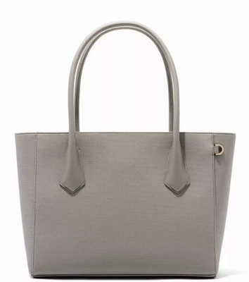 DAGNE DOVER Legend Signature Tote Retail $275 Coated Canvas Gray Purse Handbag
