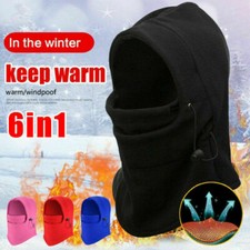 Men Women Face Mask Winter Warm Ski Cap 1Hole Balaclava Beanie Hat Hood Tactical
