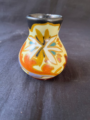 Lot de 7 vase plat miniature hollandais Gouda / Arnhem - bol. Fond tout marqué - Photo 5 sur 9