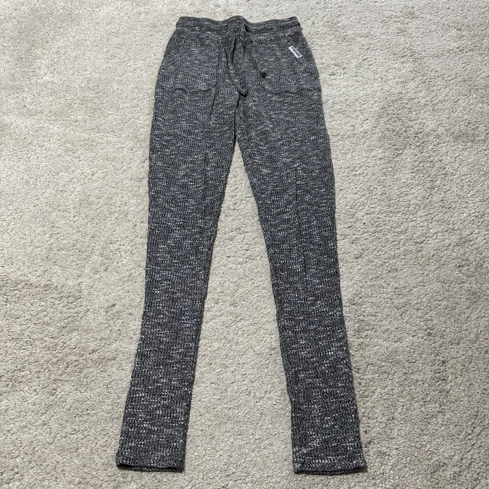 gymshark skinny heathered marl high rise pockets sweatpants