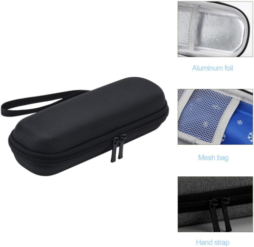 Insulin Kühltasche für Reisen - Tragbare Thermotasche für Diabetiker, Schwarz - Bild 3 von 7