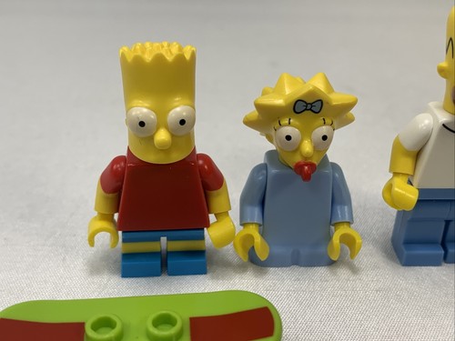 Lego The Simpsons Minifigure Lot Homer Maggie Lisa Bart - Picture 2 of 12