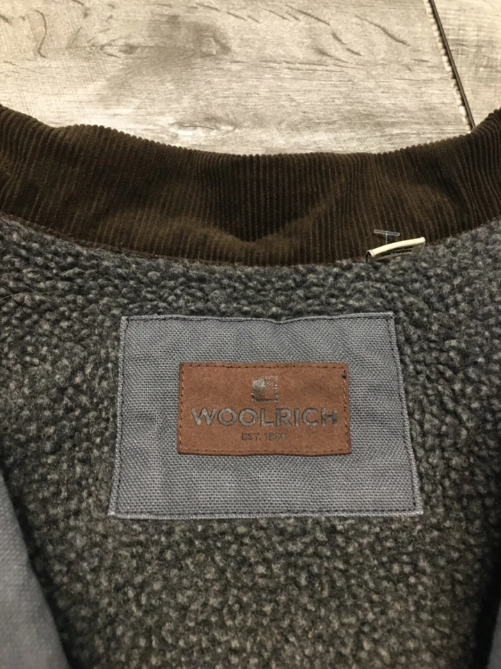 Chaqueta Abrigo Woolrich Trucker Gris Poliéster Forrado Mujer Tareas Talla XL Campo Foto 4 de 4