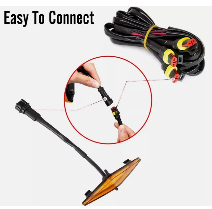 4x Luces LED ámbar estilo Raptor para Toyota 4Runner TRD Pro 14-23 Foto 3 de 4