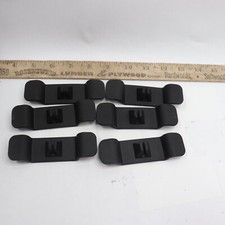  6-Pk Cord Holder Rubber Black 4.02" x 1.18"