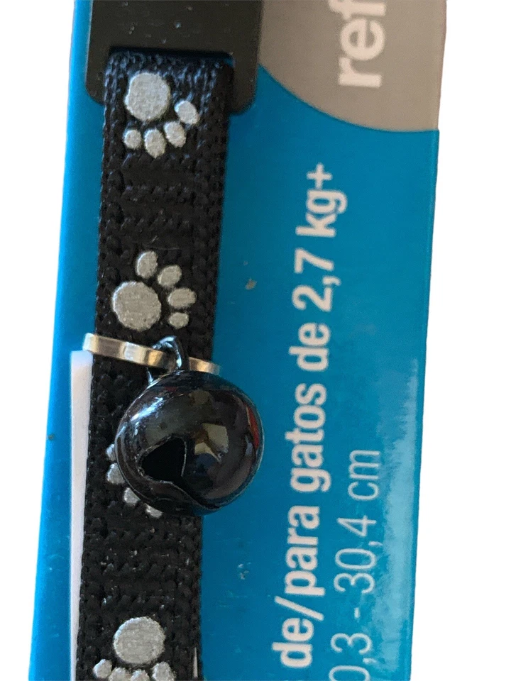 Petmate Fashion светоотражающий черный кот 6+ фунтов вверх отрывной воротник лапы 8-12 дюймов - Изображение 3 из 4