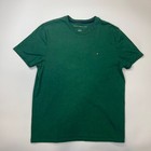 Neck T-Shirt Men's Size Medium Tommy Hilfiger Green Short Sleeve Crew