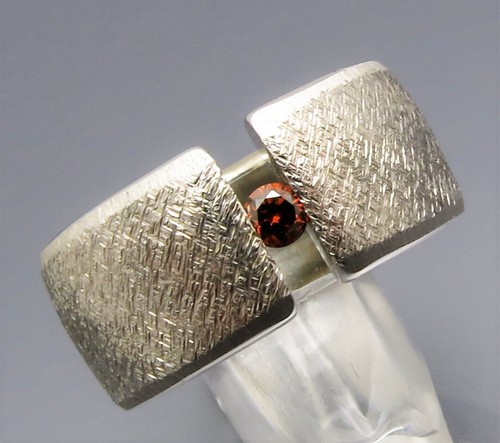 REIF-DESIGN - MARKANTER BREITER BRILLANT SPANNRING - AUS EIGENER GOLDSCHMIEDE - Bild 2 von 7