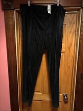 179 NWT Good American The Croc Exec Pant Black High Waist Suede Plus Size 7 4X
