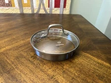 Calphalon Glass Strainer Stainless Replacement Pot Pan Lid 7 1/8" OD 6 3/8" ID