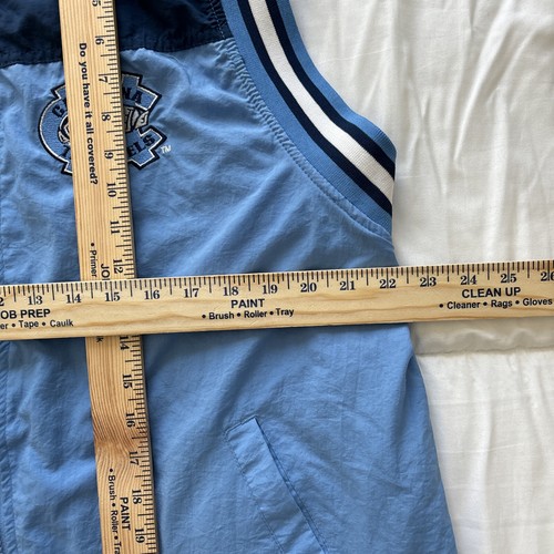 VTG Starter Windbreaker Vest North Carolina Tar Heels Full Zip Large Rare - Picture 8 of 19