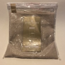 Royal Velvet Curtains Crushed Voile Soft Platinum 1 Tailored Valance 50x 18" NIP