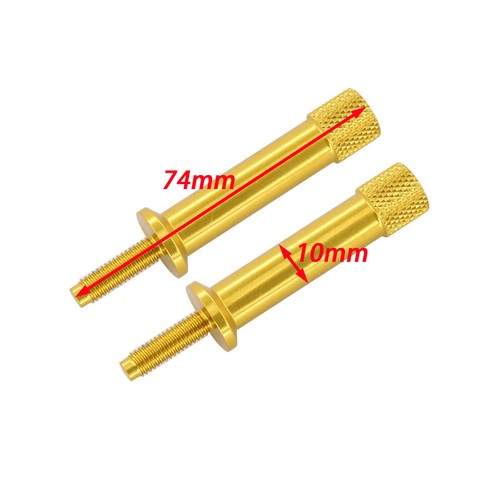 Gold Quick Release Tool Free Seat Bolts for Thruxton Scrambler Bonneville T100 - Picture 4 of 11