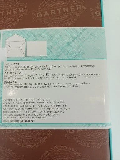 TARJETAS Y SOBRES DE AGRADECIMIENTO 50 Borde Perla Marfil Boda Fiesta Oficina Foto 4 de 4