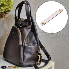 PU Leather Sew-On Toggles Closures for Purse Bag 3.94 x 0.51 Inch White