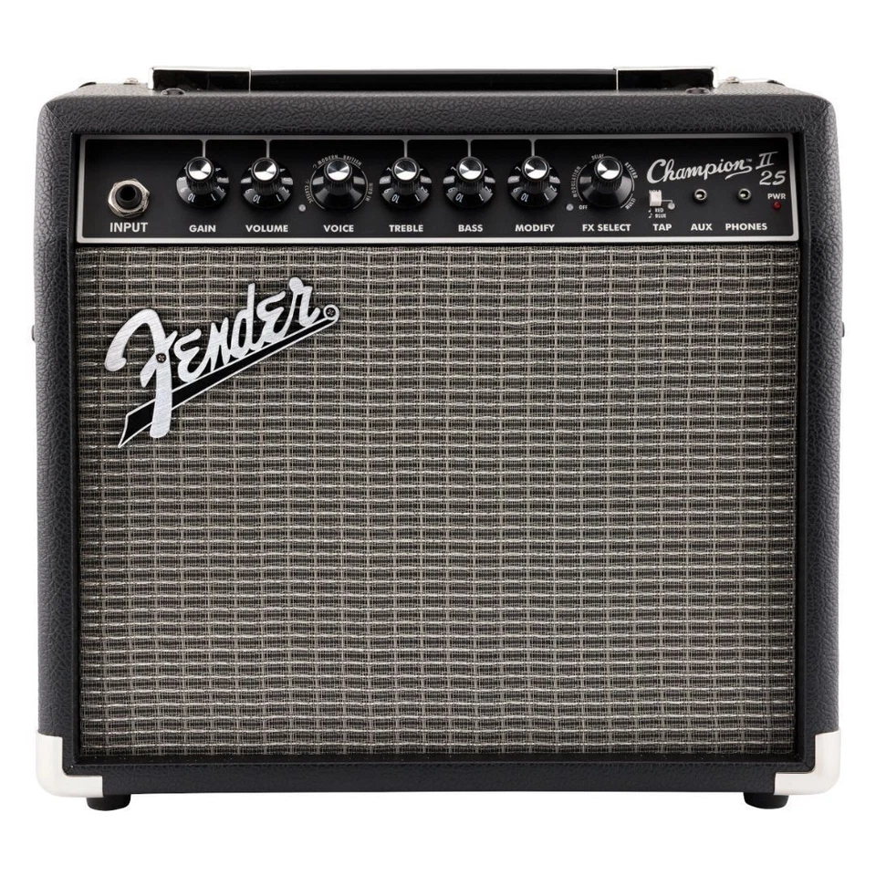 Fender Champion II 25 120V Black Digital Guitar Amplifier with 8 Inch Speaker