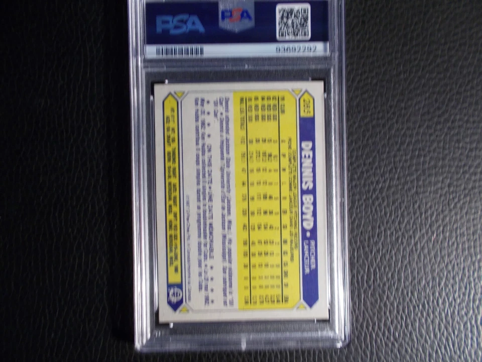 1987 O PEE CHEE #285 DENNIS BOYD PSA 9 HIGH CARD! - Image 2 of 2