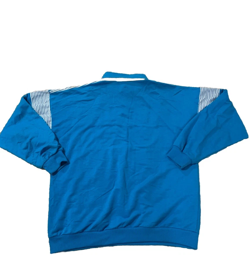 Vintage Spalding Shirt Mens Polo XL Blue And White 90’s Sport NBA Retro Splash - Image 4 of 4