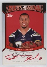 2010 Topps Red Zone Rookie Auto /100 Ryan Mathews #RZRA-RMA Auto 11co